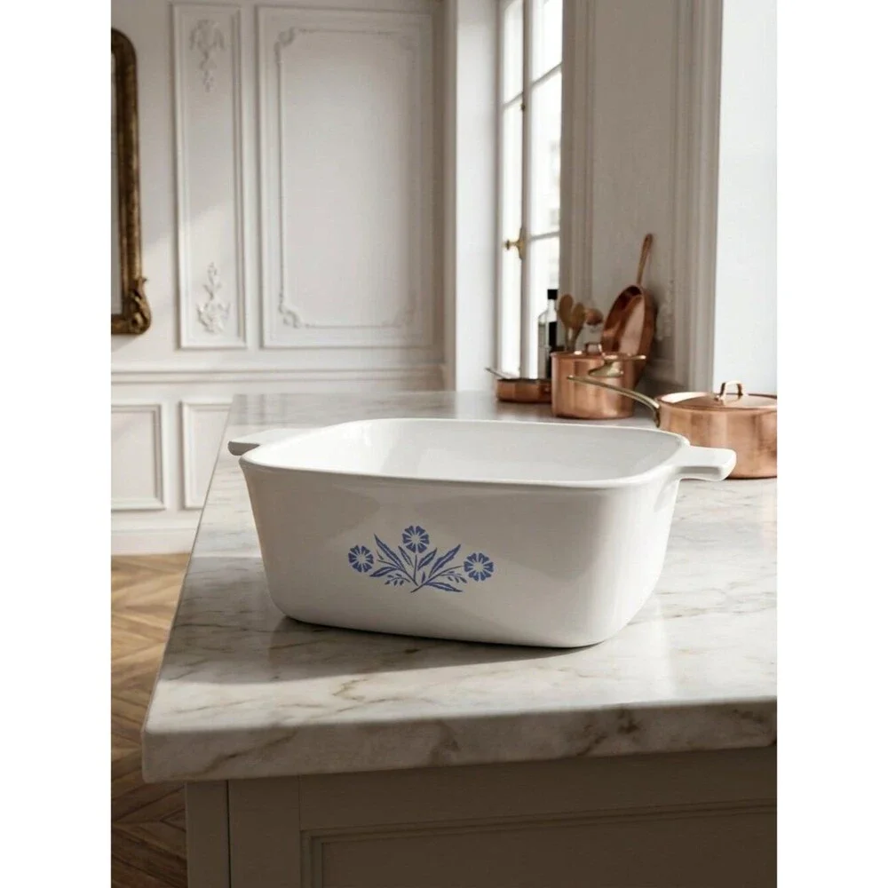 Vintage CorningWare Blue Cornflower 1.5 Qt Baking Dish P-1 1/2-B EUC